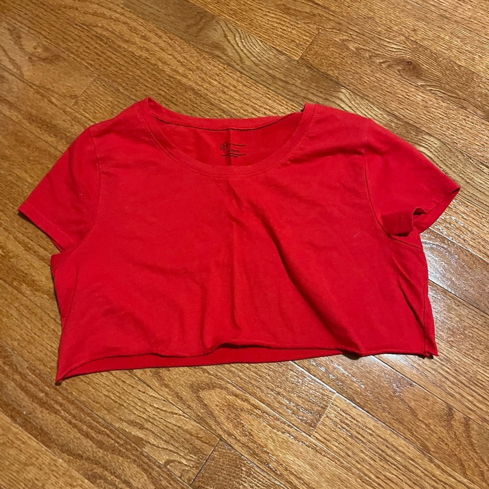 red crop top
